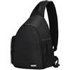 CADeN Zaino per Fotocamera Fotocamera SLR Tracolla Idrorepellente Borsa 1 SLR SLR 3 Obiettivo Sostituzione per Treppiede Sony Canon Nikon (nero)