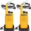Retevis RT668 Walkie Talkie Professionali, Anticaduta Walkie Talkie con Auricolare, Ricaricabile Senza Licenza Radio Portatile con USB Base per Caricabatterie, per Sport, Cantieri (1 Coppia)