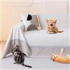 Loiion Protezione Divano Graffi Gatto, Impermeabile Divano Copertura, Copridivano Mobili Protector, Copridivani Impermeabile Resistente Alle Macchie Graffi per Cani e Gatti, Beige, 300x230cm