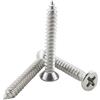 Fajoeda 60 viti per legno a croce, viti a testa svasata M4 x 30 mm, in acciaio inox A2, V2A, filettatura completa con testa svasata, viti autofilettanti (disponibili da 10 mm a 30 mm)