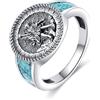URONE Sankt Michael/Benedict/Christophorus, anello in argento sterling 925, con sigillo dell'arcangelo, regalo per donne e uomini, Argento sterling, Nessuna pietra preziosa