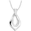 Sofia Milani - Collana da Donna in Argento 925 - con Pietra Zircone - Ciondolo ad Ovale - N0847