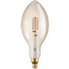 Eglo LED E27 dimmerabile, lampadina vintage ambra di grandi dimensioni, retrò a forma di candela, 4,5 Watt (equivalente a 40 Watt), 470 Lumen, bianco caldo, 2200k, E140, Ø 14 cm