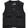 Sukany Gilet da pesca da uomo Safari Utility Work Travel Cargo Gilet Strumento Militare Tattico Tiro Gilet Abbigliamento Outdoor Giacca Multi Pocket Costume da pescatore, Nero , M