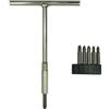 Yrsssa Set di chiavi con impugnatura a T e cacciavite JIS - Include 6 punte JIS (PH1, PH2, PH3) - Chiave con supporto magnetico - perfetta per moto, auto, biciclette e attrezzature giapponesi