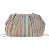 Syrads Donne Paglia Crossbody Clutch Borsa Di Paglia A Tracolla Borsa Cloud Dumpling Borsa,Multicolore