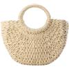Jywmsc Donne Borsa di Paglia da Spiaggia Intrecciata Crossbody Borse a Tracolla Top Handle Satchel Handbag Purse per L'estate