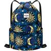HAWEE Impermeabile Sportivo Zaino con Coulisse Grande Coulisse Borsa da Palestra con Tasca Interna Unisex per Donna Uomo Vita Quotidiana Sport All'aperto Tempo Libero Yoga Scuola Spiaggia Nuoto