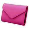 AprinCtempsD Porta Carte di Credito in Vera Pelle Protezione RFID Portafoglio Piccolo Portamonete Mini per Donna Uomo (Rosa)