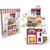 Teorema Giocattoli, Cucina Giocattolo per Bambini 80cm, Cucina Interattiva con Vapore Freddo, Rubinetto Funzionante con Acqua Vera, Luci, Suoni e 63 Accessori Inclusi