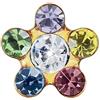 Medical Jewels FIORE ORO 6MM ARCOBALENO