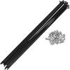 INFINAUTO Set di 20 Raggi per Bicicletta 13G, Raggi per Ruota Bici in Acciaio Inossidabile 304, Nero 231mm