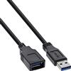 InLine 23414 Cavo USB 3.0, Type-A Maschio/Femmina, 2 m, Nero