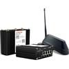 SELFSAT MWR 4540 4G Cat 6 Router WLAN fino a 300 Mbps con antenna Shark 5G, colore nero