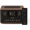 Pure Compatto HI FI CLASSIC C D4 Bluetooth Coffee black e Walnut 15w 255052