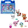 Littlest Pet Shop - Set da Collezione Tema Montagna Invernale 5 Animali e Accessori - Confezione Giocattolo con Mini Figure Animali Carini - Giocattolo per Bambini dai 4 Anni in su - BF00573
