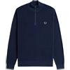 FRED PERRY MAGLIONE 1/2 ZIP WAFFLE