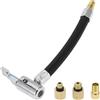 A ABSOPRO Tubo di prolunga per gonfiatore pneumatici Durevole 14cm M8x0.8 15.5mm OD Adattatore per valvola pneumatici con filettatura con adattatore in nylon nero 1 set