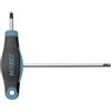 HAZET Chiave a brugola T20 (lama corta e lunga per un uso flessibile, profilo Torx, taglia 829KKT-T20, blu scuro