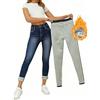 LuminBlaze Jeans Felpati Donna Denim Imbottiti Termici Invernali Jeans Skinny Vita Alta Elasticizzati