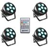 Cameo ROOT® PAR 6 SET 1 - Set composto da 4 x CLROOTPAR6 incl. telecomando IR (CLPFLAT1REMOTE)