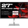JAPANNEXT JN-I270WQHD300F-HSP Monitor PC 68,6 cm (27") 2560 x 1440 Pixel Wide Quad HD LED Grigio [JN-I270WQHD300F-HSP]