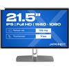 JAPANNEXT JN-IPS2152FHDR-C65W-FLD-T Monitor PC 54,6 cm (21.5") 1920 x 1080 Pixel Full HD LED Touch screen Grigio [JN-IPS2152FHDR-C65W-FLD-T]