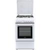 De'Longhi Cucina 4 Fuochi a Gas con Forno Elettrico Bianca 50 cm DL554EW