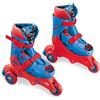 Mondo Toys - Marvel Spiderman - 3 In Line Skates - pattini doppia funzione regolabili - Ruote PVC - roller bambino / bambina - Size S / mis. 29/32 - 28631