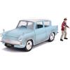 Jada JA31127 1:24 1959 Ford Anglia con Harry Potter Figura, blu ruggine