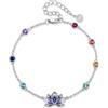 YAFEINI Pinguino/Cavia Braccialetti Pinguino Regali in Argento Sterling 925 Abbraccia Pinguini Carino Animale Gioielli per Donne Sorella, 18 cm, Argento sterling, Non pietra preziosa