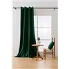 Cotton Market Tende in velour, 250 x 140 cm, per finestre e porta del balcone, tenda per la casa con occhielli, opache, asta curtains, tenda oscurante, colore: verde