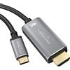 KabelDirekt 2 m - Adattatore e cavo USB-C a HDMI fino a 4K/2160p a 60 Hz - per collegare portatili, smartphone e tablet a grandi schermi - Thunderbolt 3/USB-C 3.1