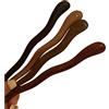 BDHRKTE 4 forcine per capelli in legno di sandalo, con testa a sfera, semplice piastra a molla, stile retrò, fatto a mano, in legno, per chignon, chignon, accessori per capelli da donna