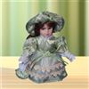 Vesti la bambola di porcellana da 20 cm, figura in miniatura in porcellana