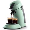 PHILIPS Senseo - Macchina da caffè a cialde Original Plus, tecnologia caffè a cialde, plastica riciclata, verde deserto (CSA210/80)