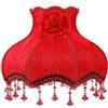 PRETYZOOM 1pezzi Paralume Vintage Chic Con Perline Coprilampada Decorativo Per Lampade Da Tavolo e Lampadari Stile Europeo Per Camera Da Letto e Soggiorno Installazione Facile e Design