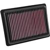 K&N Filtro Aria di ricambio compatibile con Chevrolet Spark 1.4 2016- & Opel Karl 1.0 2015- (33-5043)