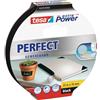Tesa Extra Power Perfect - Biadesivo Rinforzato in Tessuto, Ideale per Riparazione, Fissaggio, Etichettatura e Rinforzo - Nero - 2,75 m x 19 mm