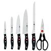 Zwilling Twin Pollux - Set 5 coltelli Forbici Multiuso per la casa, Colore Nero