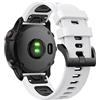 FiiMoo Silicone Cinturino Compatibile con Garmin Descent G2/Descent G1/Fenix 8 47mm/Quatix 7 Pro/Quatix 7, 22mm Ricambio Cinturino, Cinturini Sportivi in Silicone per Garmin Fēnix 7 Pro - Bianco