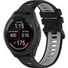 FiiMoo Silicone Cinturino Compatibile con Garmin Venu Sq 2/Venu 2 Plus/Garmin Vivoactive 5/Forerunner 245, 20mm Ricambio Cinturino, Cinturino Sportivi in Silicone per Garmin Forerunner 165-Nero+Grigio