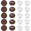 SUPERFINDINGS 10 spille piatte rotonde in legno, con 29,5 mm, in alluminio da ricamo cabochon, set fai da te, spille da 30 mm