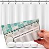 HMmagnets Pesi magnetici per tenda da doccia resistenti agli schizzi d'acqua - Avvolto in silicone a 360° - non arrugginisce - I magneti pesanti impediscono al rivestimento della tenda di soffiare | 4 paia |