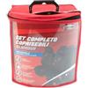 Start Set Completo Coprisedili Glamour Universale nero- rosso
