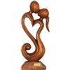G6 Collection 30,5 cm in legno fatta a mano astratta scultura statua artigianale amore eterno regalo di arte decorativa Home Decor figurine Accent decorazione opera Handcarved
