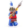 BRICK Flip Lego Ritter - Set di statuette da cavaliere di leone #2 con ascia e casco da cavaliere, un complemento ideale per ogni castello e altri mattoncini medievali, statuetta originale Lego Lion Knights