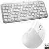 Logitech Kit tastiera Logitech MX Keys Mini e Logitech Mouse Ergonomico, Wireless, tasti