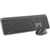 Logitech Kit con mouse e tastiera wireless Signature Slim MK950 di Logitech - Grafite, La
