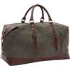WTiger Borsone da viaggio in tela, 40-50 l, grande capacità, borsone da palestra, borsone multifunzionale, borsa da spalla, a mano e a tracolla, borsa per il fine settimana per uomini e donne, Verde, Borsone